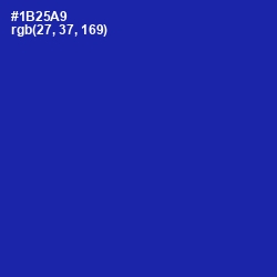 #1B25A9 - Persian Blue Color Image