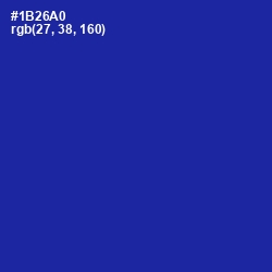 #1B26A0 - International Klein Blue Color Image