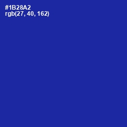 #1B28A2 - International Klein Blue Color Image