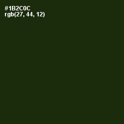 #1B2C0C - Deep Forest Green Color Image