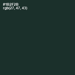 #1B2F2B - Timber Green Color Image