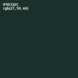 #1B322C - Timber Green Color Image