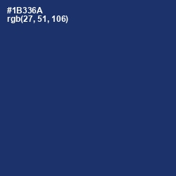 #1B336A - Biscay Color Image