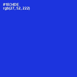 #1B34DE - Dark Blue Color Image