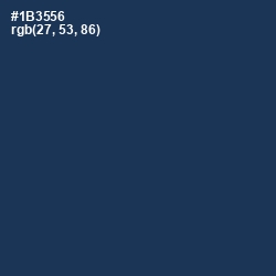 #1B3556 - Nile Blue Color Image