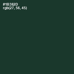 #1B382D - Timber Green Color Image