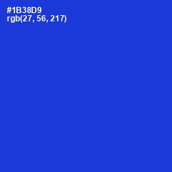 #1B38D9 - Dark Blue Color Image