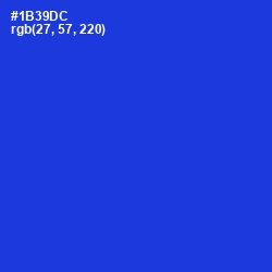 #1B39DC - Dark Blue Color Image