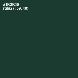 #1B3B30 - Gable Green Color Image