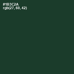 #1B3C2A - Timber Green Color Image