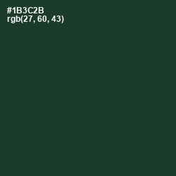 #1B3C2B - Timber Green Color Image