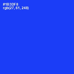 #1B3DF8 - Blue Color Image
