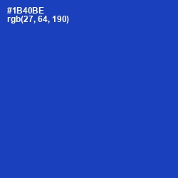 #1B40BE - Tory Blue Color Image