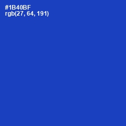 #1B40BF - Tory Blue Color Image