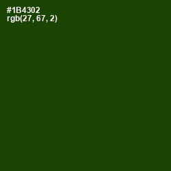 #1B4302 - Dark Fern Color Image