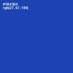 #1B43B4 - Tory Blue Color Image