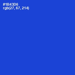 #1B43D6 - Mariner Color Image