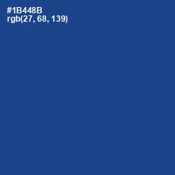 #1B448B - Congress Blue Color Image