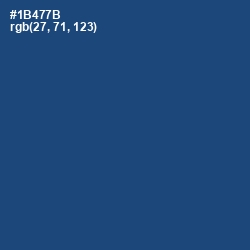 #1B477B - Chathams Blue Color Image