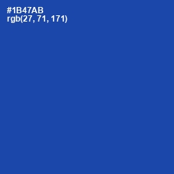 #1B47AB - Tory Blue Color Image