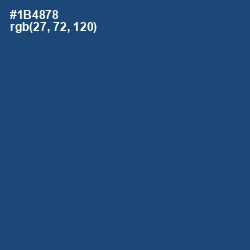 #1B4878 - Chathams Blue Color Image