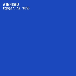 #1B48BD - Tory Blue Color Image