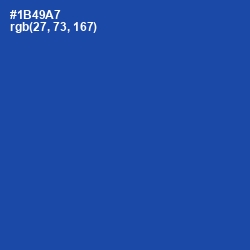 #1B49A7 - Tory Blue Color Image