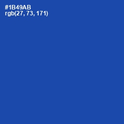 #1B49AB - Tory Blue Color Image