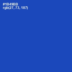 #1B49BB - Tory Blue Color Image