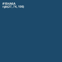 #1B4A6A - Chathams Blue Color Image