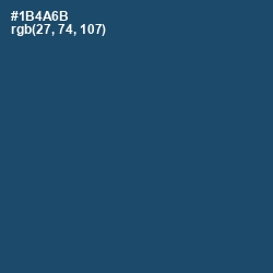 #1B4A6B - Chathams Blue Color Image