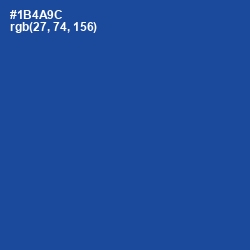 #1B4A9C - Congress Blue Color Image