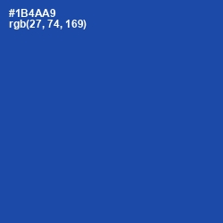 #1B4AA9 - Tory Blue Color Image