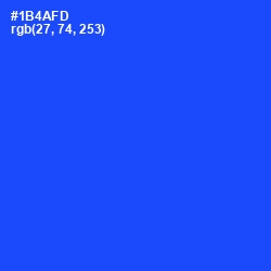 #1B4AFD - Blue Ribbon Color Image