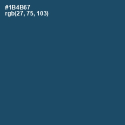#1B4B67 - Chathams Blue Color Image
