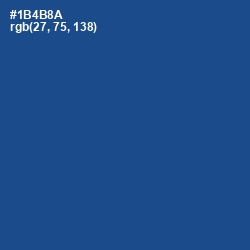 #1B4B8A - Congress Blue Color Image