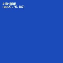 #1B4BBB - Tory Blue Color Image