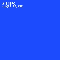 #1B4BFC - Blue Ribbon Color Image
