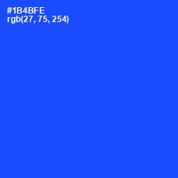 #1B4BFE - Blue Ribbon Color Image