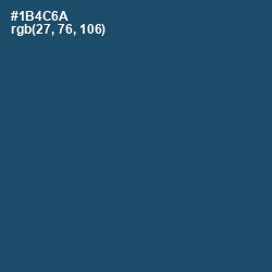 #1B4C6A - Chathams Blue Color Image