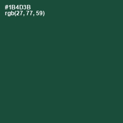 #1B4D3B - Te Papa Green Color Image