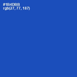 #1B4DBB - Tory Blue Color Image