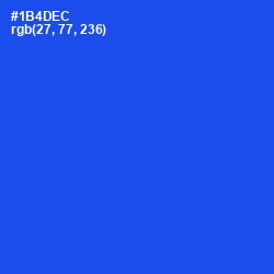 #1B4DEC - Blue Ribbon Color Image