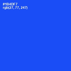 #1B4DF7 - Blue Ribbon Color Image