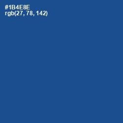 #1B4E8E - Venice Blue Color Image