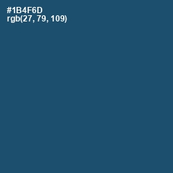 #1B4F6D - Chathams Blue Color Image
