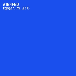 #1B4FED - Blue Ribbon Color Image