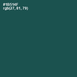 #1B514F - Eden Color Image