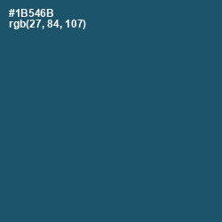 #1B546B - Chathams Blue Color Image