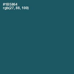 #1B5864 - Chathams Blue Color Image